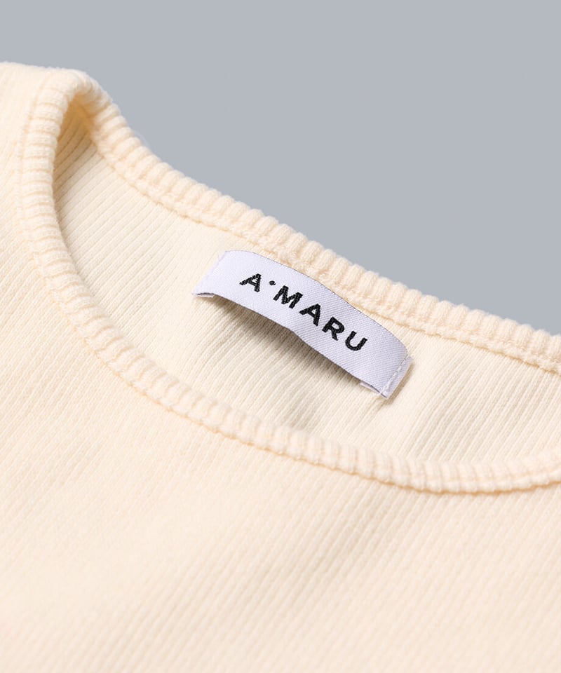 LONG SLEEVE TEE(CREAM) | A.MARU