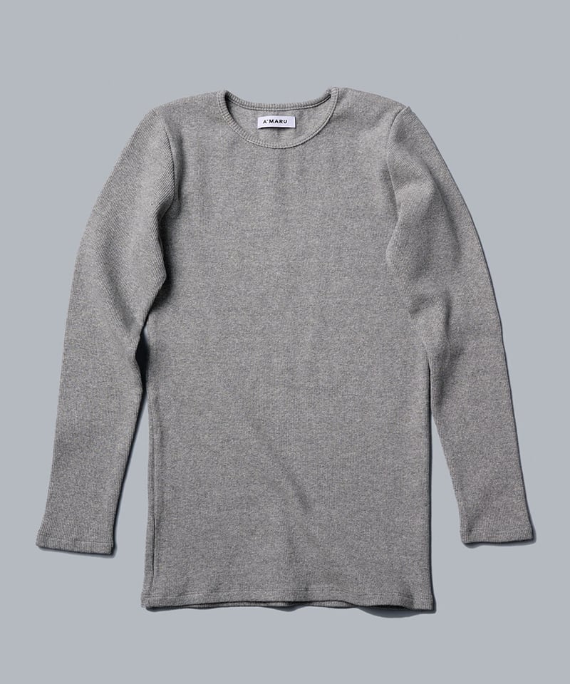 LONG SLEEVE TEE(GRAY) | A.MARU