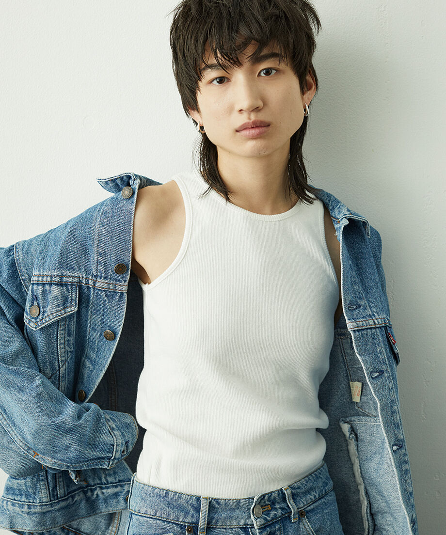 トップス maru TANK TOP(WHITE) | A.MARU