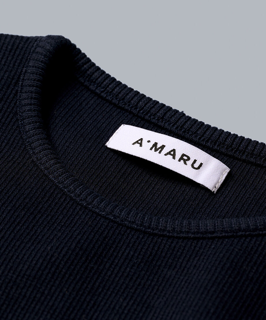 A.MARU TANK TOP ホワイト、ネイビー TANK TOP(NAVY) | A.MARU
