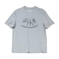 SN  SRI.RAMANA.RITA .YOGUE×sn RUNNING Printed S/Sleeve T-Shirt Sky Grey