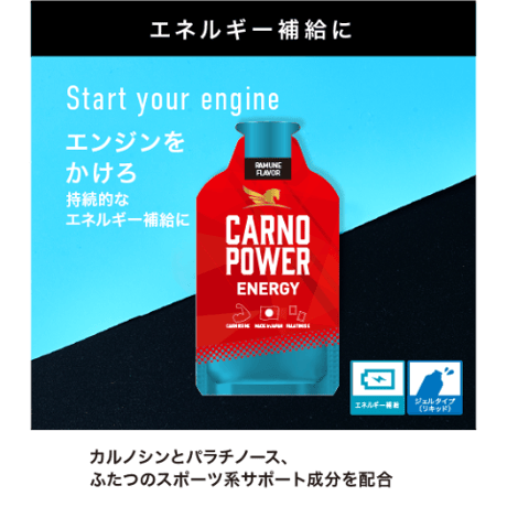 CARNO POWER ENERGY RAMUNE Flavor/カルノパワーエナジー ラムネフレーバー(1p)