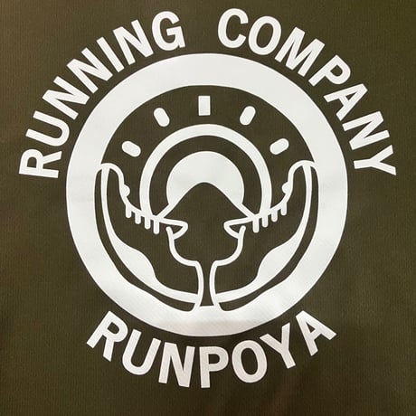 RUNPOYA オリジナル ノースリーブ 2024 khaki/White