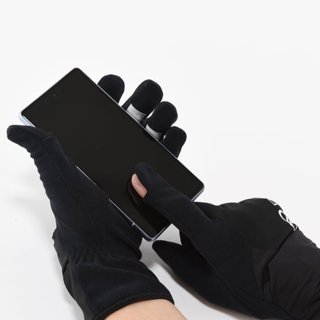 R×L WINDHOOD MULTI GLOVE BLACK/アールエル ウインドフード付マルチグローブ ブラック