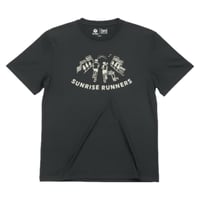 SN  SRI.RAMANA.RITA .YOGUE×sn RUNNING Printed S/Sleeve T-Shirt JetBlackMelange