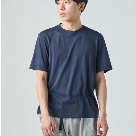 SN  SRI.RAMANA.RITA .YOGUE×sn RUNNING Printed S/Sleeve T-Shirt Sky Grey