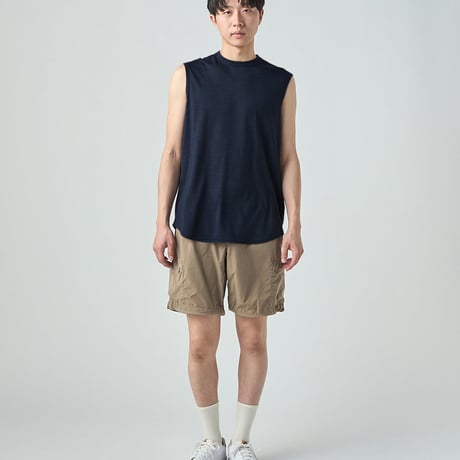SN JP 140 Active Sleeveless Jet Black Melange/ユニセックス JP 140 アクティブ スリーブレス ジェットブラックメランジ