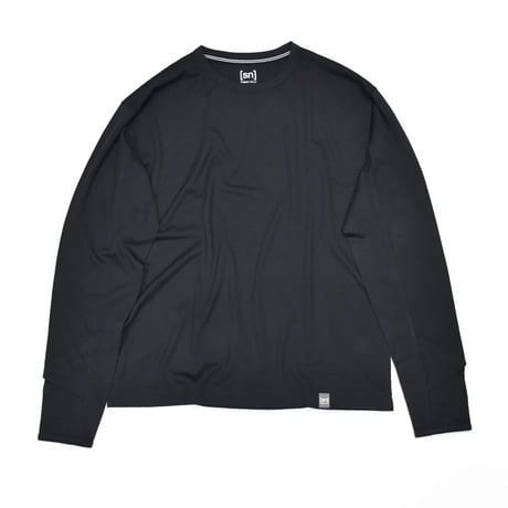 SN JP 160 Active L/Sleeve T-Shirt 2 Smoke Black