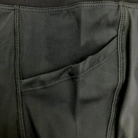 2 in 1 Multi Pocket Pro Tights Unisex For Road Running Black