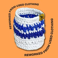 T-thread Pen holder White Blue