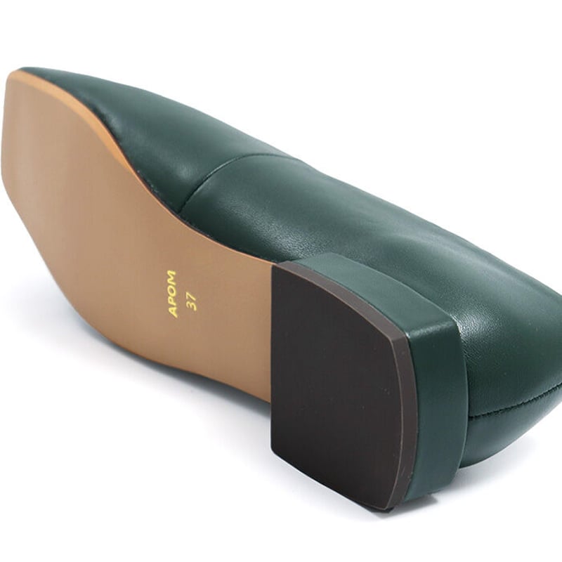 スクエアトゥパンプス 20 グリーン｜APOM213 | APOM ONLINE STORE