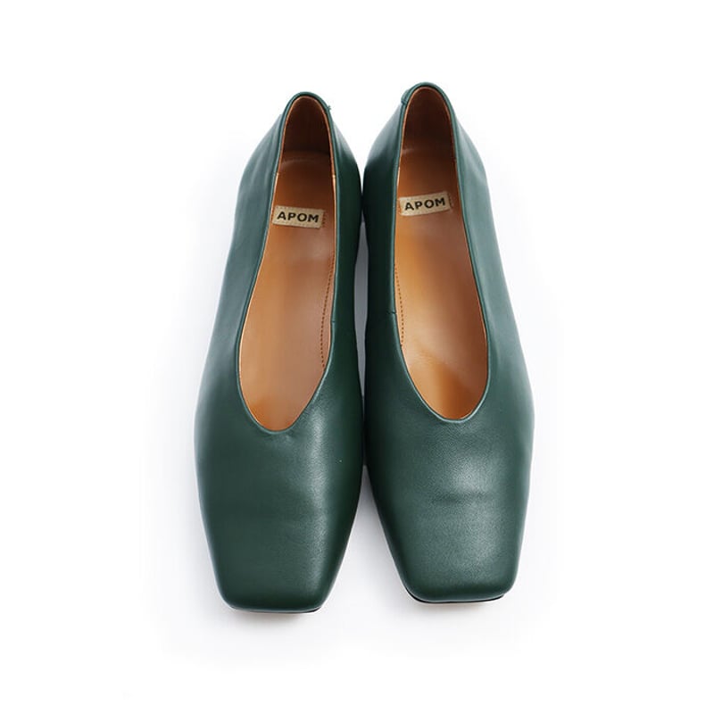 スクエアトゥパンプス 20 グリーン｜APOM213 | APOM ONLINE STORE