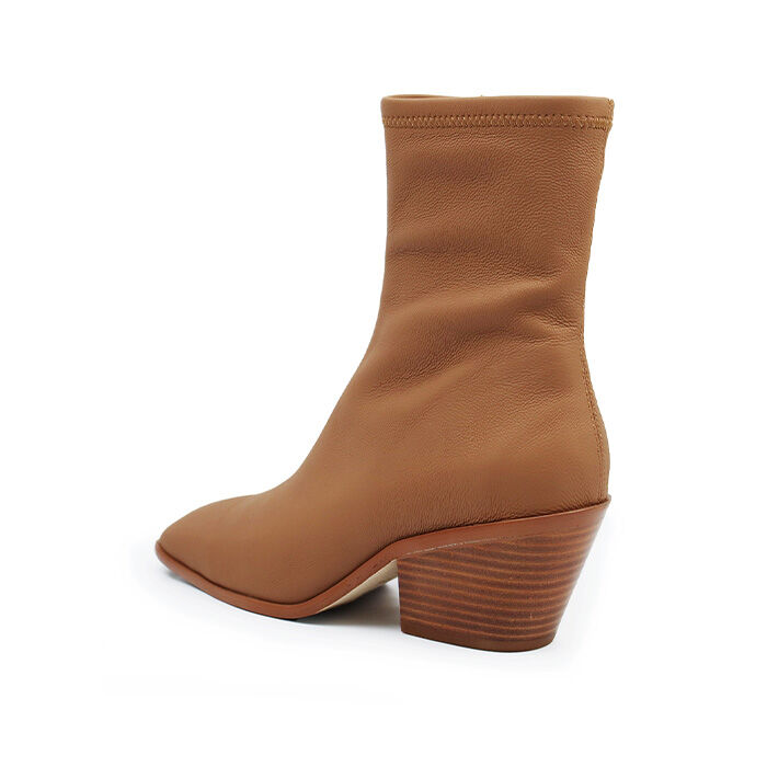 ブライス　ストレートチップミディアムブーツ　ナチュラル×キャメル ブライス ストレートチップミディアムブーツ ナチュラル×キャメル