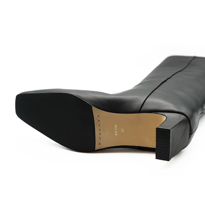 ワイドシャフトロングブーツ 45 ブラック｜APOM264 | APOM ONLINE STO