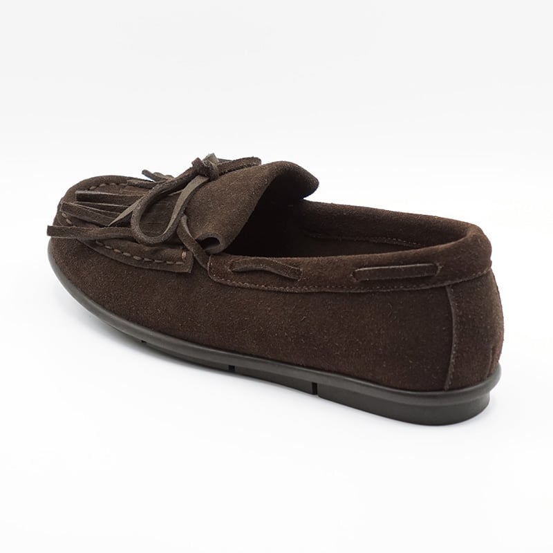 ブラウン スエード モカシン フリンジ付き ブラウン スエード モカシン フリンジ付き - メルカリ