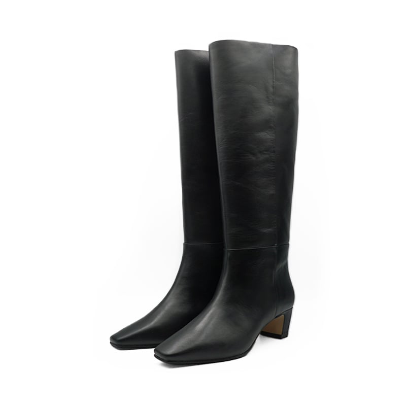 ワイドシャフトロングブーツ 45 ブラック｜APOM264 | APOM ONLINE STO