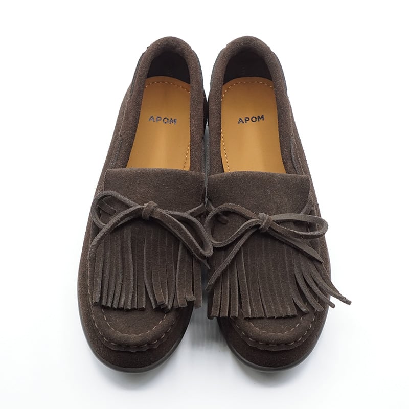 フリンジモカシン 15 ダークブラウンスエード｜APOM323 | APOM ONLINE S