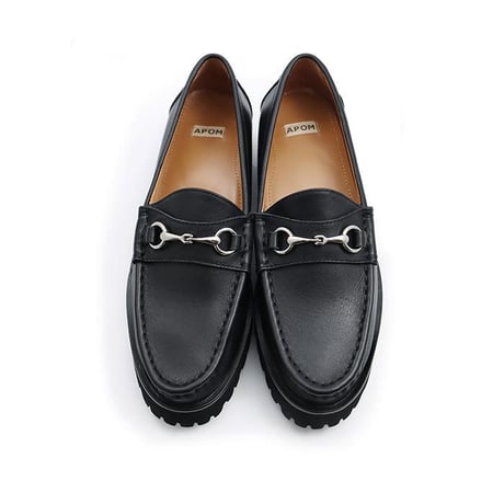 トラックソールホースビットローファー 40 ブラック｜APOM197