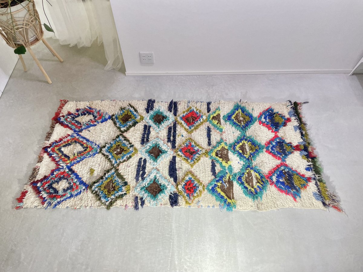 Boujaad rug 90×200cm◇VINTAGE◇003 | Mashallah Rug