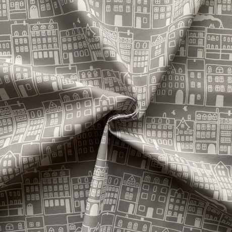 【ハーフ】town  GRAY コットンファブリック