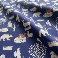 【ハーフ】animal NAVY コットンファブリック