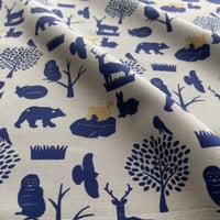 【ハーフ】animal GRAY コットンファブリック