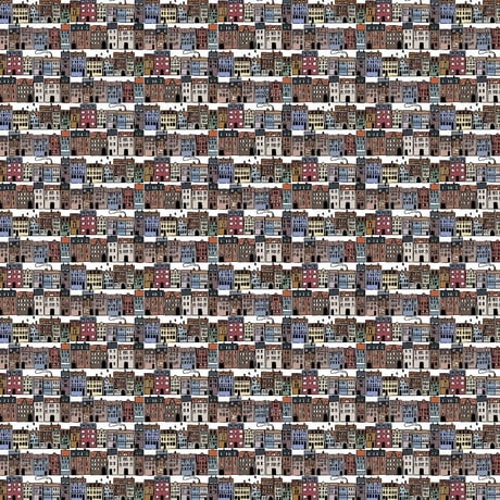 【シングル】town WHITE コットンファブリック