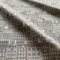 【ハーフ】town  GRAY コットンファブリック