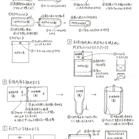 【郵送】巾着リュックサック型紙