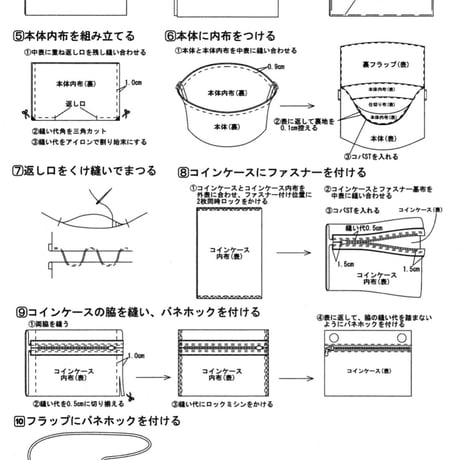 【データ】ウォレットバッグ型紙