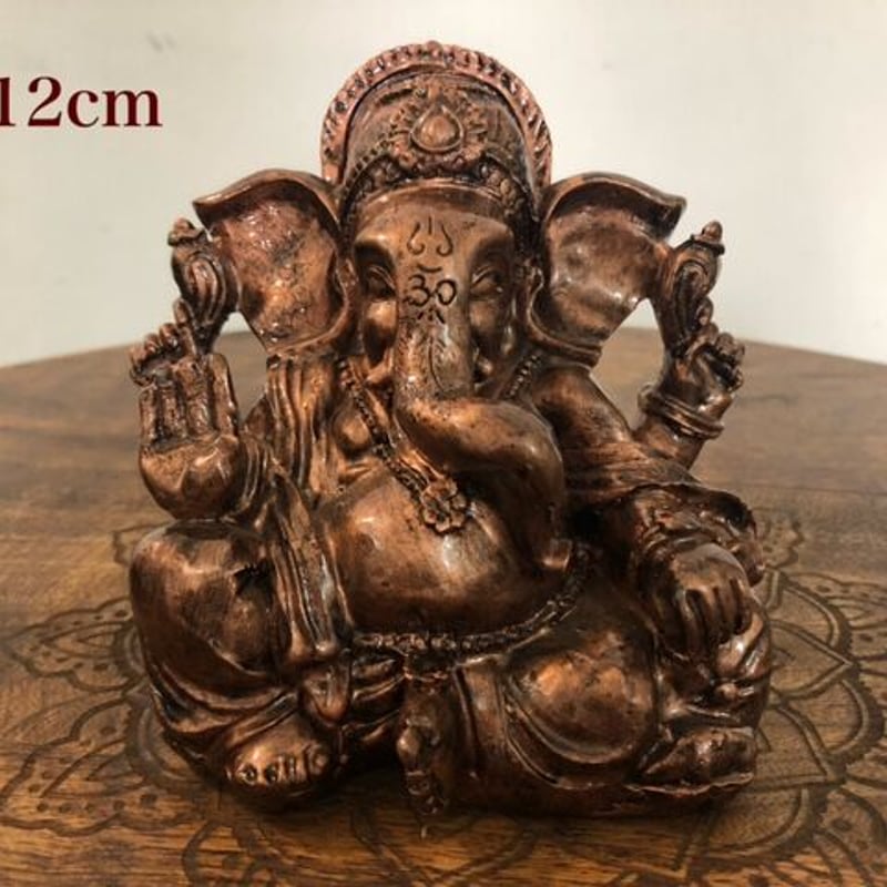 ガネーシャの置物 Amazon.co.jp: ガネーシャ 置物 風水 樹脂 ゴールド インドの神様 象