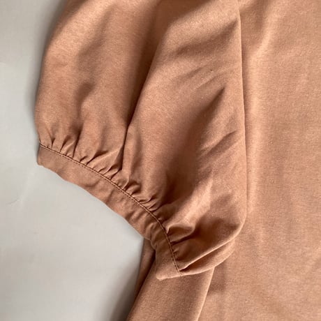 フーコ パフスリーブT_キャメル