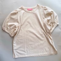 ＜予約＞フーコ パフスリーブT・キナリ