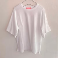 フーコ　コットンフレアスリーブT ・ホワイト