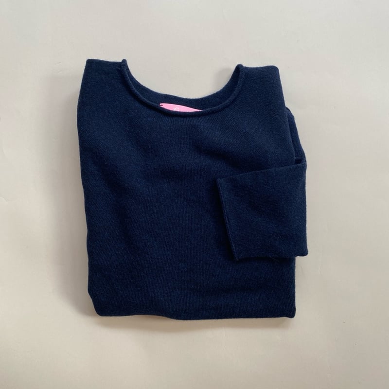 フーコ ラムズウールニット・ネイビー | フーコオンラインショップ