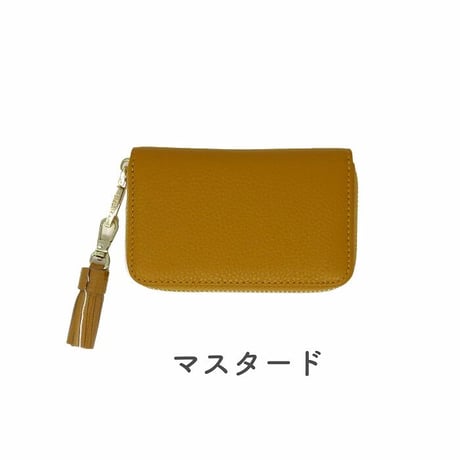 スマートキー対応　トップレザー 　タッセル付き　カラーキーケース 　 リング 6連　 LIZDAYS