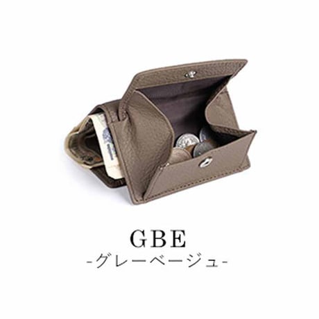 本革　コンパクト　軽量　三つ折り ミニ財布　 スキミング防止　再入荷