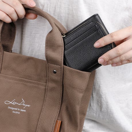 本革 二つ折り財布 フリンジ L字ファスナー 財布 LIZDAYS リズデイズ 　レディース　メンズ