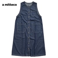 デニム　コットン　ツイル　ジレ　ワンピース　M~Lサイズ　オールシーズン　レイヤード