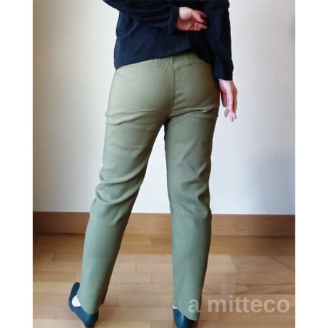 ハイパーストレッチ　テーパードパンツ 春夏　【ブラック】　レディース　Mサイズ　Lサイズ　LLサイズ