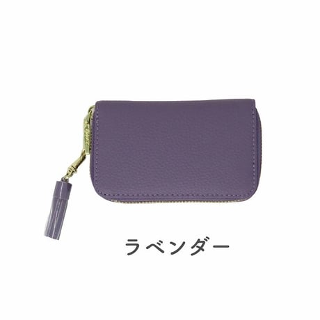 スマートキー対応　トップレザー 　タッセル付き　カラーキーケース 　 リング 6連　 LIZDAYS
