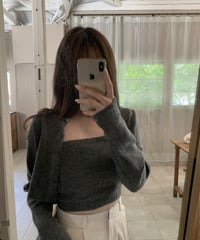 cropped cardigan set