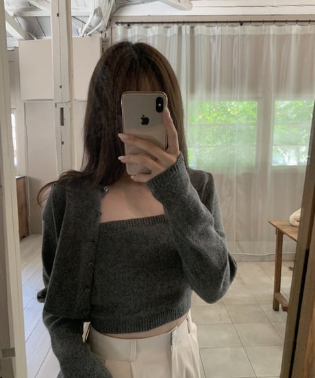 cropped cardigan set