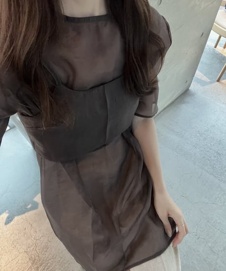 organza bustier blouse