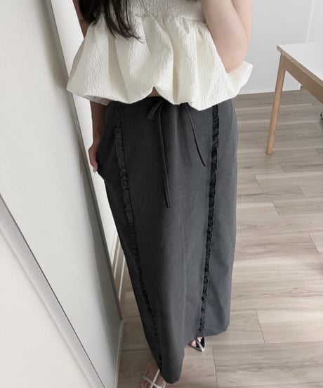 frill line skirt