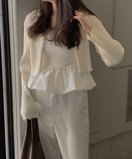 interseasonal ring button cardigan