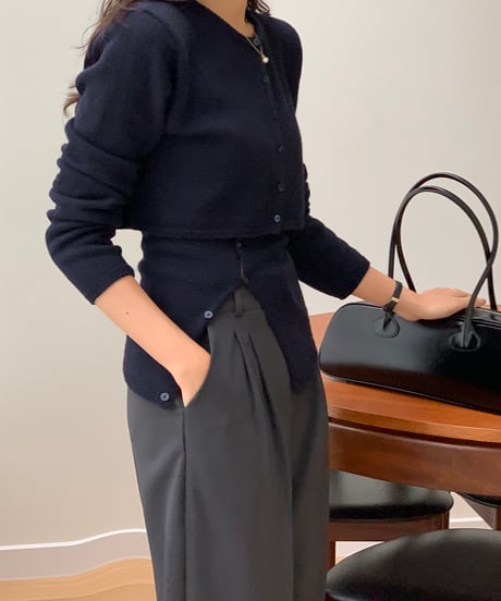 cropped cardigan set