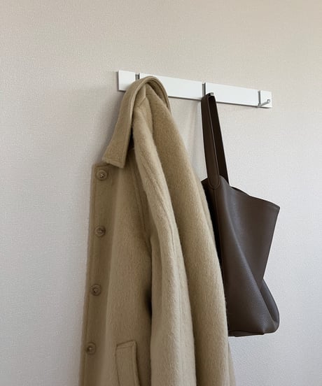 ［即納］folded alpaca long coat