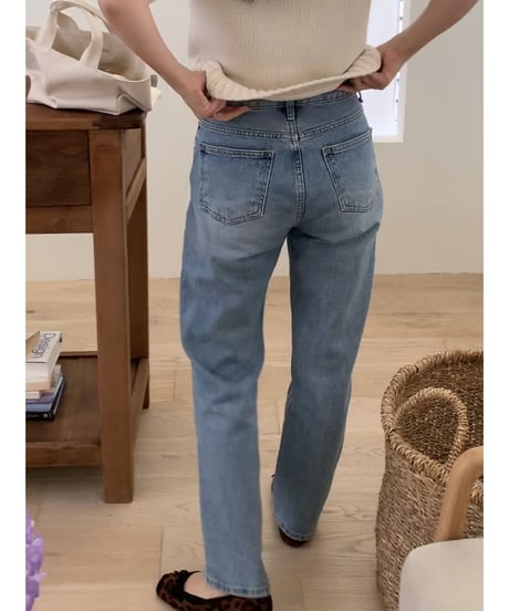 straight denim