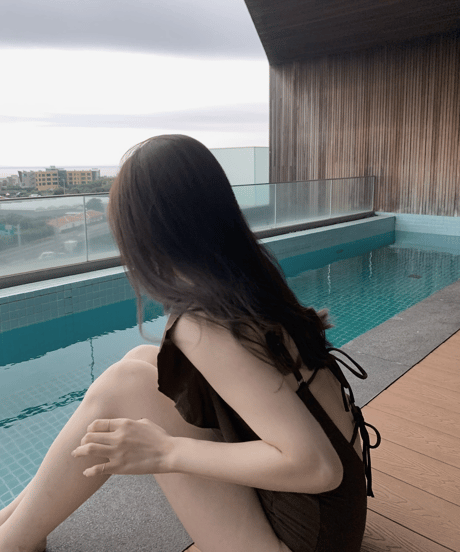 shoulder wing swimwear